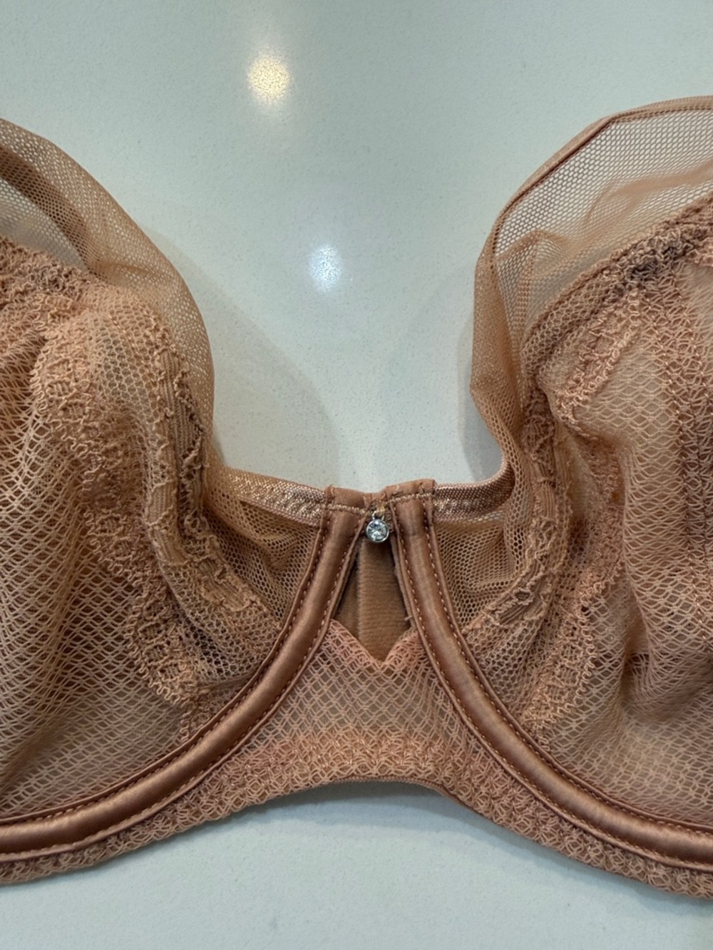 Curvy Kate Flutterby Plunge Bra - Nude/Latte - Style CK016101LAT - Size 34DDD